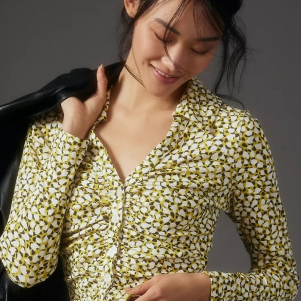 Anthropolgie Cotton Button-Up